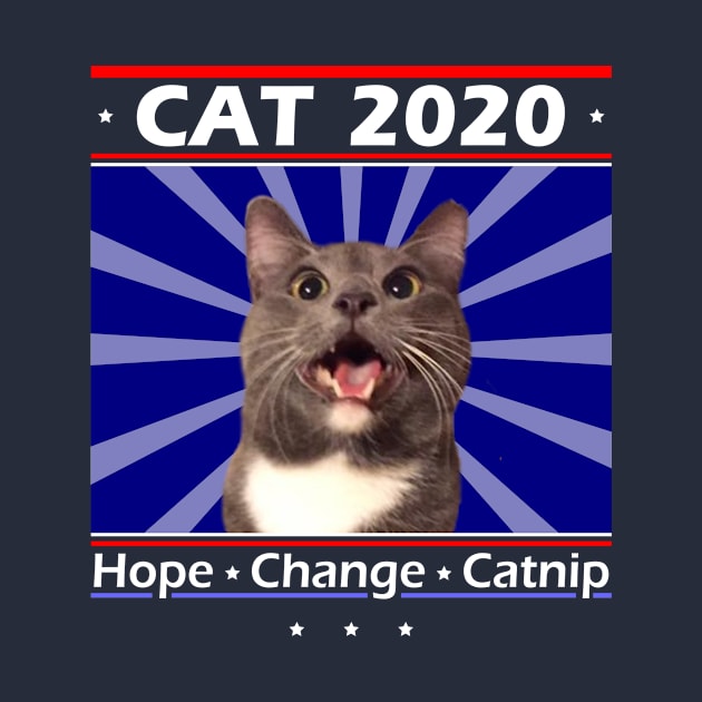 Cat for President 2020! Hope Change Catnip! by RogerTheCat