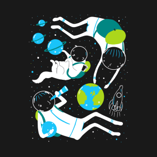 A Day Out In Space - Black T-Shirt