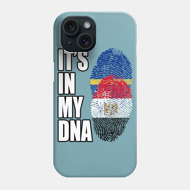 Egyptian And Nauruan Mix DNA Flag Heritage Phone Case by Just Rep It!!