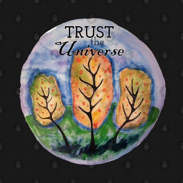 Trust the Universe Tree Painting by Heartsake