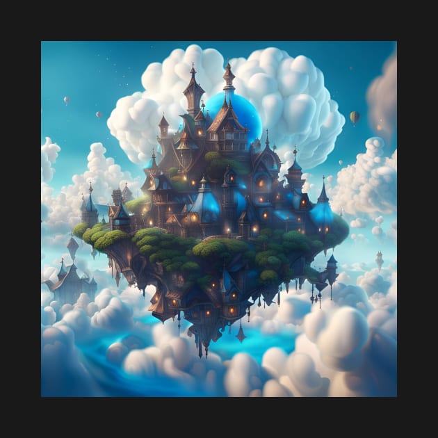 Fairy Village on Cloud by SmartPufferFish