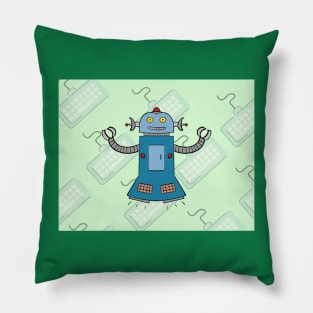 November Keyboard Robot Pillow