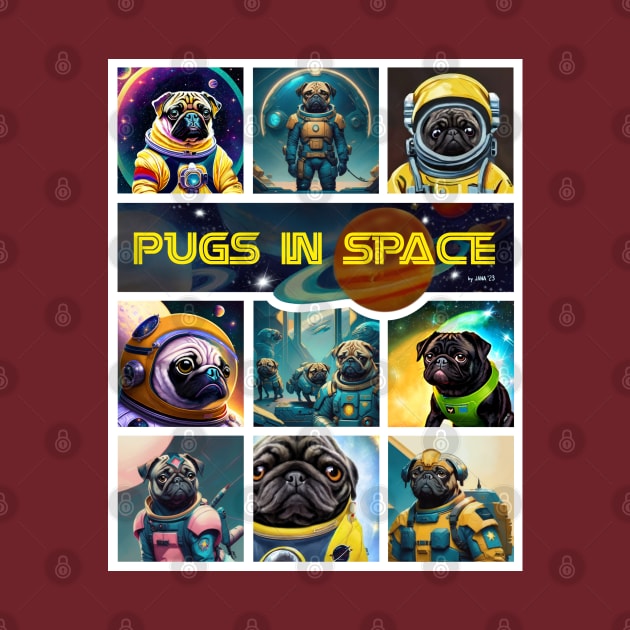 Pugs in Space- version 1 by FivePugs