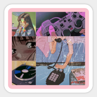 Anime Aesthetic Aufkleber Teepublic De