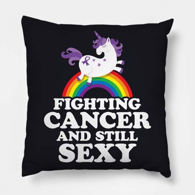 Fighting Cancer and Still Sexy Pillow by jomadado