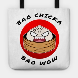 Bao chicka bao wow! (Rage bao) -food pun/ dad joke design Tote