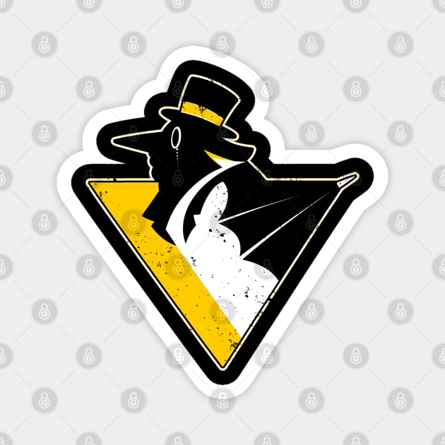 Go! Penguin Go! (Lemieux Edition) Magnet by poopsmoothie