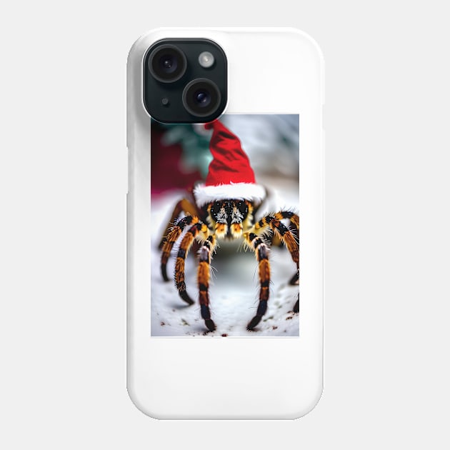 Christmas Tarantula (Christmas Animals) Phone Case by robsteadman