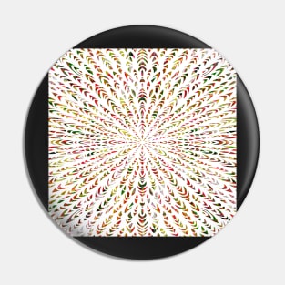 Fiesta Flash Mandala - Intricate Digital Illustration - Colorful Vibrant and Eye-catching Design for printing on t-shirts, wall art, pillows, phone cases, mugs, tote bags, notebooks and more Pin