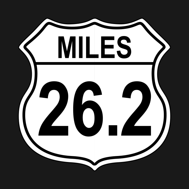 26.2 Mile Marathon US Highway Sign by IORS