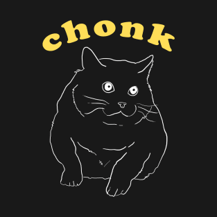 Funny Aesthetic Chonk Fat Cat T-Shirt