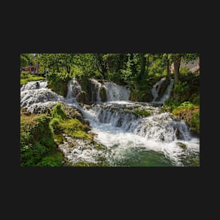 Small Waterfall in Martin Brod Village, Bosnia T-Shirt