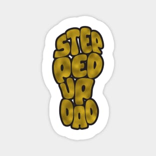 Step Dad Fathers Day Gifts - Gold Foil Magnet