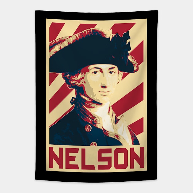 Horatio Nelson Retro Tapestry by Nerd_art