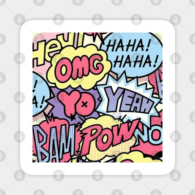 speech bubble Magnet by Ayana's arts