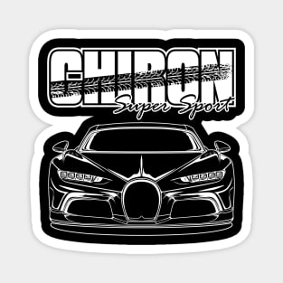 Chiron Super Sport - White Print Magnet