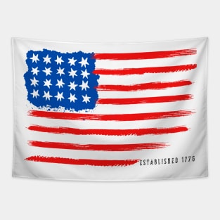 Vintage American Flag 1776 T-shirt Tapestry