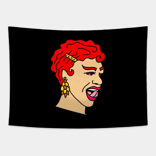 Yvie Oddly Tapestry by fsketchr