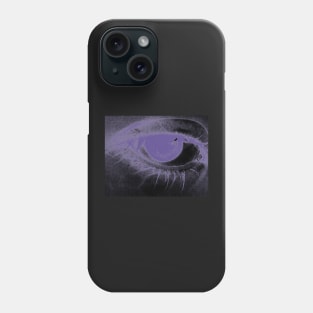 Purple Eye Edit - Relief Print Style - Photography Phone Case