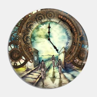 Steampunk, the time is running out Pin