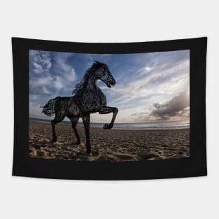 Prancing Down the Beach Tapestry