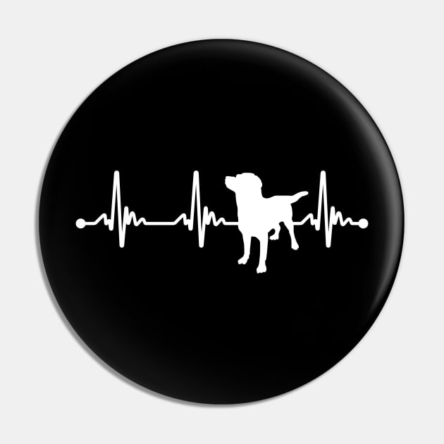 Labrador Retriever Heartbeat Pin by KawaiiAttack