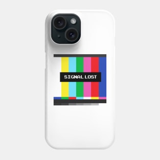 Vintage Signal lost tv test pattern color bar pattern Phone Case