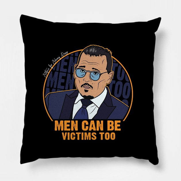 Men can be victims too. #MenToo Pillow by ActiveNerd