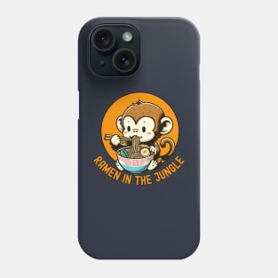 Ramen life monkey jungle Phone Case