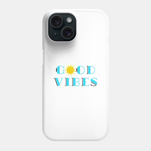 Good Vibes Cool Summer Love Trendy Positive Message Phone Case by mangobanana