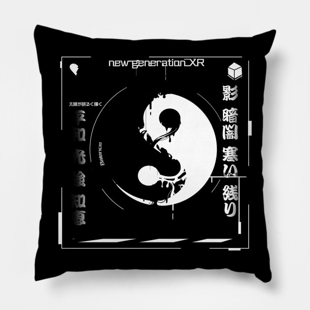 Energy // techwear Pillow by Sonoyang