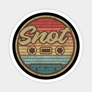 snot cassette retro circle Magnet