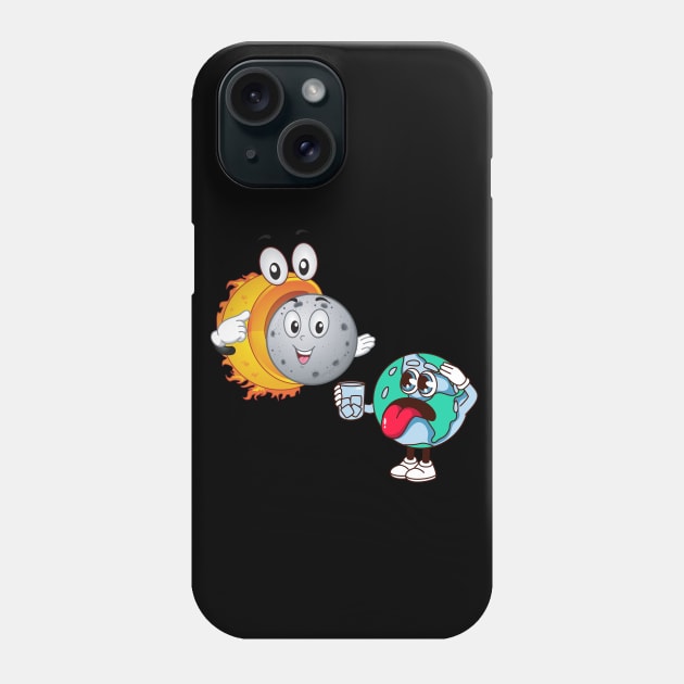 Solar Eclipse Phone Case by Dylante