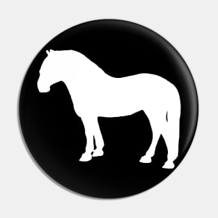 Pony shadow white Pin