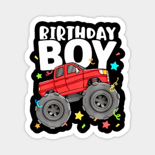 Kids Birthday Boy  Truck Birthday Theme Toddler Kids Girls Magnet