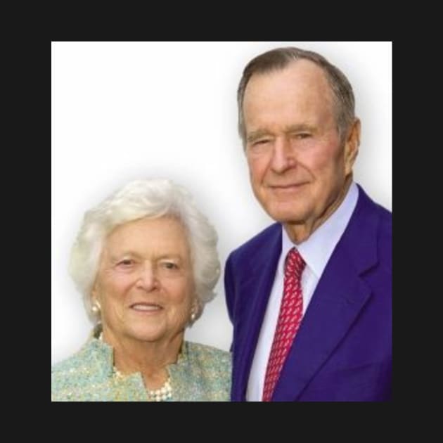 Former President and Mrs. Barbara Bush by gillys