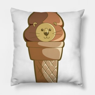 Lion Cream Pillow