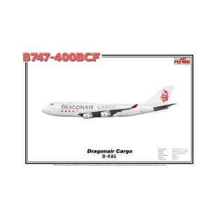 Boeing B747-400BCF - Dragon Cargo (Art Print) T-Shirt