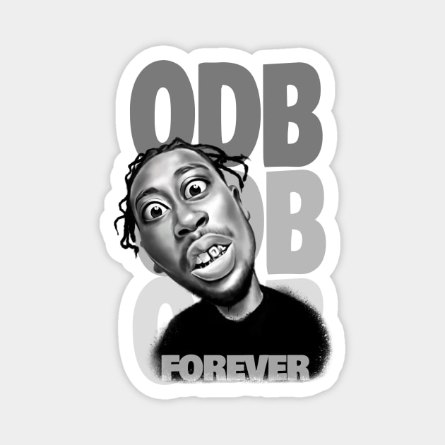 ODB Forever Caricature - Ol' Dirty Bastard Magnet by Pop Toons