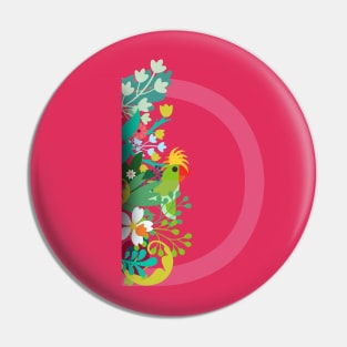 Tropical alphabet D Pin