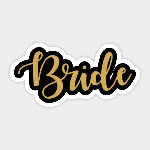 Bride Squad Bride Sticker Teepublic