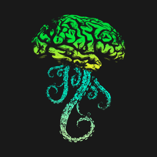 Horror Brain - Green T-Shirt