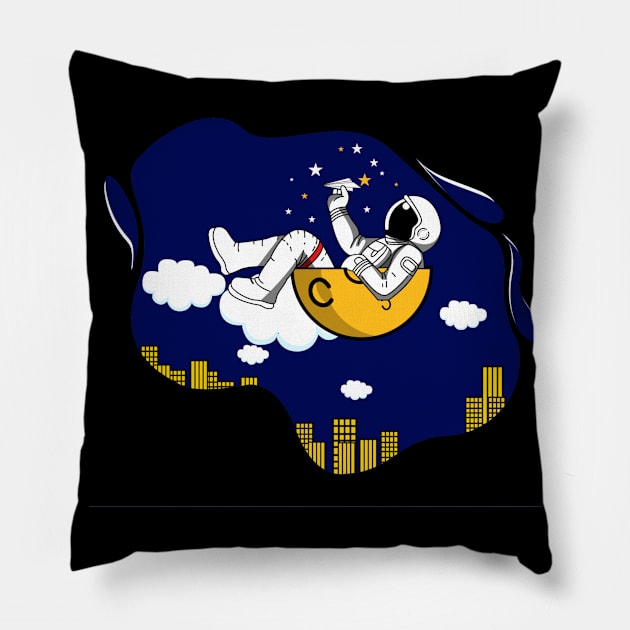 Astronaut Imagination Pillow by DANPUBLIC