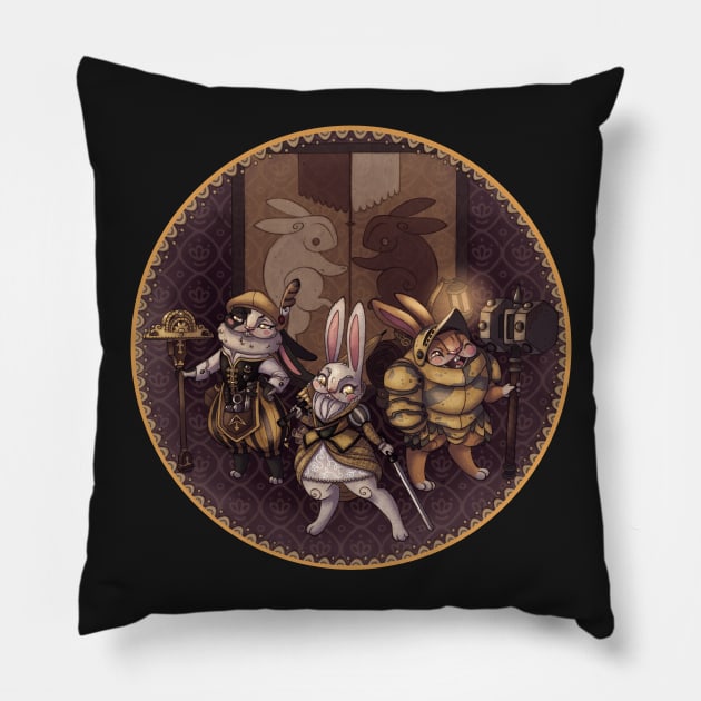 Rabbit Clan Pillow by Larily