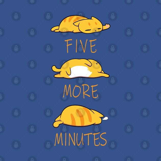 Sleepy ginger cat: Five more minutes by TiffanyYau