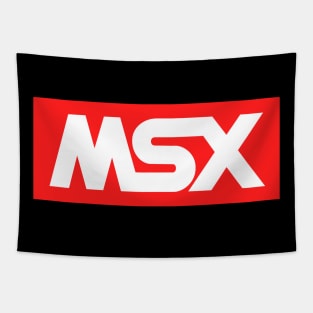 MSX Red Logo - Vintage Retro Computer Tapestry