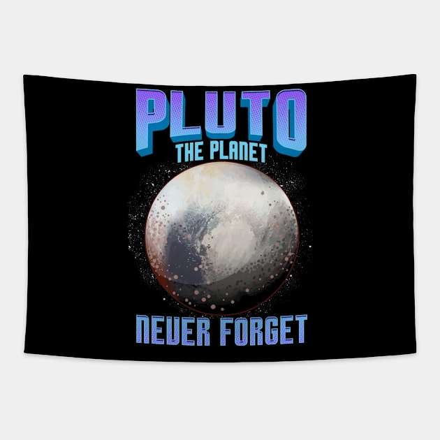 Planetary Science Pluto the Planet Never Forget Tapestry by theperfectpresents