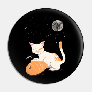 Yumm cat illustration Pin