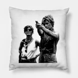 Thelma And Louise Vintage // Pencil Drawing Pillow