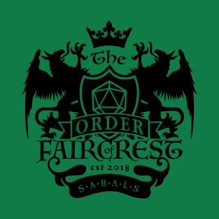 The Order of Faircrest Crest — Black T-Shirt